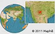 Satellite Location Map of Latur