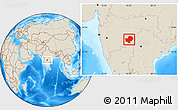 Shaded Relief Location Map of Latur