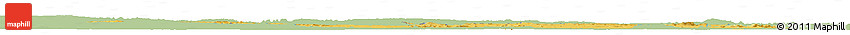 Savanna Style Horizon Map of Nagpur, single color outside