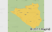 Savanna Style Map of Nagpur, single color outside