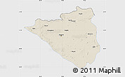 Shaded Relief Map of Nagpur, single color outside