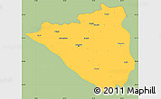Savanna Style Simple Map of Nagpur, single color outside