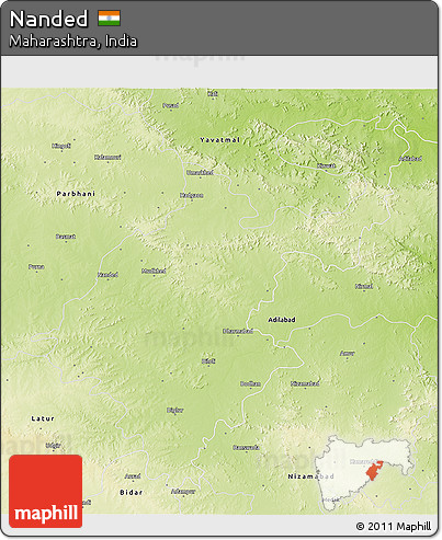 Physical 3D Map of Nanded