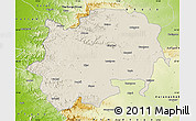 Shaded Relief Map of Nashik, physical outside