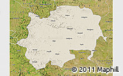 Shaded Relief Map of Nashik, satellite outside
