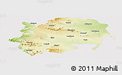 Physical Panoramic Map of Nashik, cropped outside