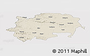 Shaded Relief Panoramic Map of Nashik, cropped outside