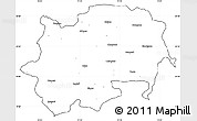 Blank Simple Map of Nashik, cropped outside