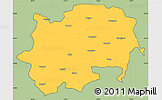 Savanna Style Simple Map of Nashik, cropped outside