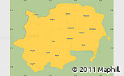 Savanna Style Simple Map of Nashik, single color outside