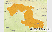 Political Map of Osmanabad, physical outside