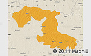 Political Map of Osmanabad, shaded relief outside