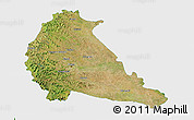 Satellite 3D Map of Pune, single color outside