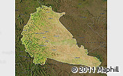 Satellite Map of Pune, darken