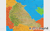 Satellite Map of Pune, political outside