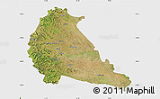 Satellite Map of Pune, single color outside