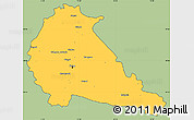 Savanna Style Simple Map of Pune, cropped outside