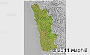 Satellite 3D Map of Ratnagiri, lighten, desaturated