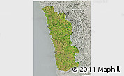 Satellite 3D Map of Ratnagiri, lighten, semi-desaturated