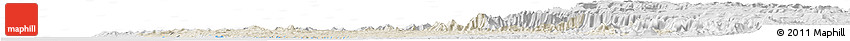 Shaded Relief Horizon Map of Ratnagiri, lighten, desaturated