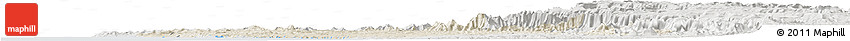 Shaded Relief Horizon Map of Ratnagiri, lighten, semi-desaturated