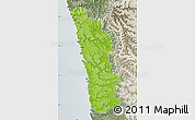Physical Map of Ratnagiri, semi-desaturated