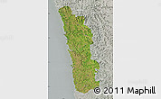 Satellite Map of Ratnagiri, lighten, semi-desaturated