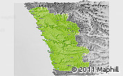 Physical Panoramic Map of Ratnagiri, desaturated