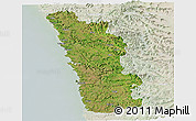 Satellite Panoramic Map of Ratnagiri, lighten