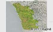 Satellite Panoramic Map of Ratnagiri, lighten, semi-desaturated