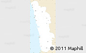 Classic Style Simple Map of Ratnagiri, single color outside