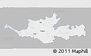 Gray 3D Map of Sangli, single color outside