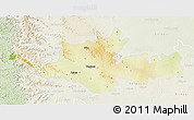 Physical 3D Map of Sangli, lighten