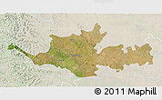 Satellite 3D Map of Sangli, lighten