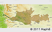 Satellite 3D Map of Sangli, physical outside