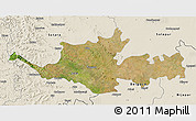 Satellite 3D Map of Sangli, shaded relief outside