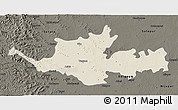 Shaded Relief 3D Map of Sangli, darken