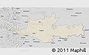 Shaded Relief 3D Map of Sangli, desaturated