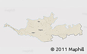 Shaded Relief 3D Map of Sangli, single color outside