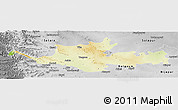 Physical Panoramic Map of Sangli, desaturated