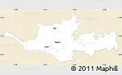 Classic Style Simple Map of Sangli, single color outside