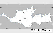 Gray Simple Map of Sangli, single color outside