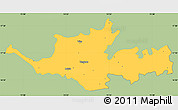 Savanna Style Simple Map of Sangli, single color outside