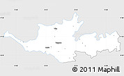 Silver Style Simple Map of Sangli, single color outside