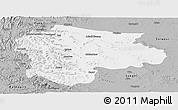 Gray Panoramic Map of Satara