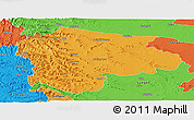 Political Panoramic Map of Satara