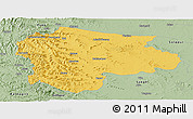 Savanna Style Panoramic Map of Satara