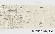 Shaded Relief Panoramic Map of Satara