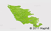 Physical Panoramic Map of Sindhudurg, cropped outside