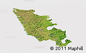 Satellite Panoramic Map of Sindhudurg, cropped outside